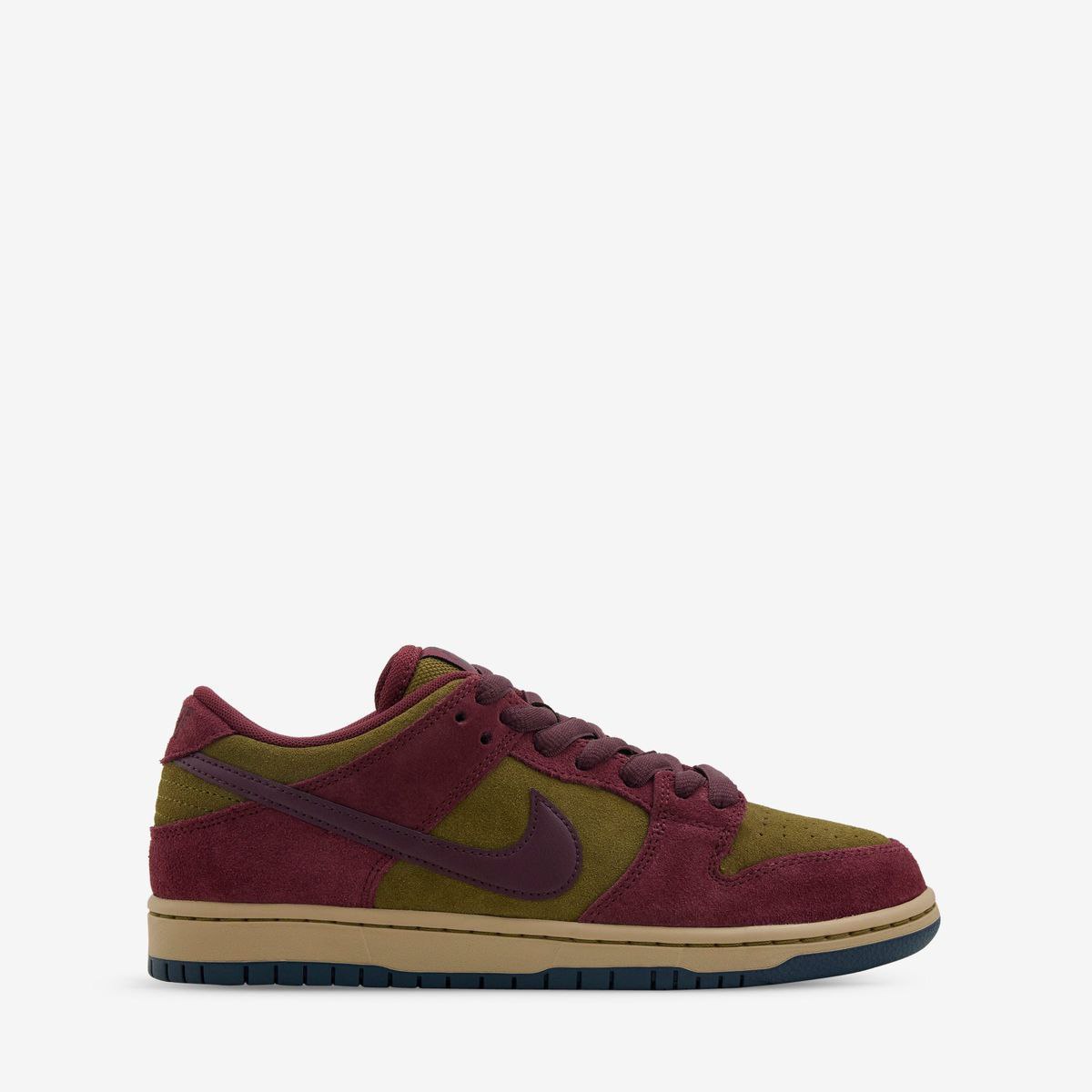 Nike SB DUNK LOW PRO DARK Team Red OLIVE FLAKE (Size)-43
